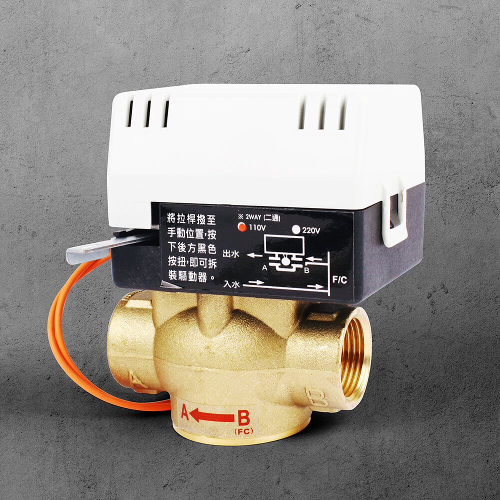  3/4＂二通銅閥（110V）