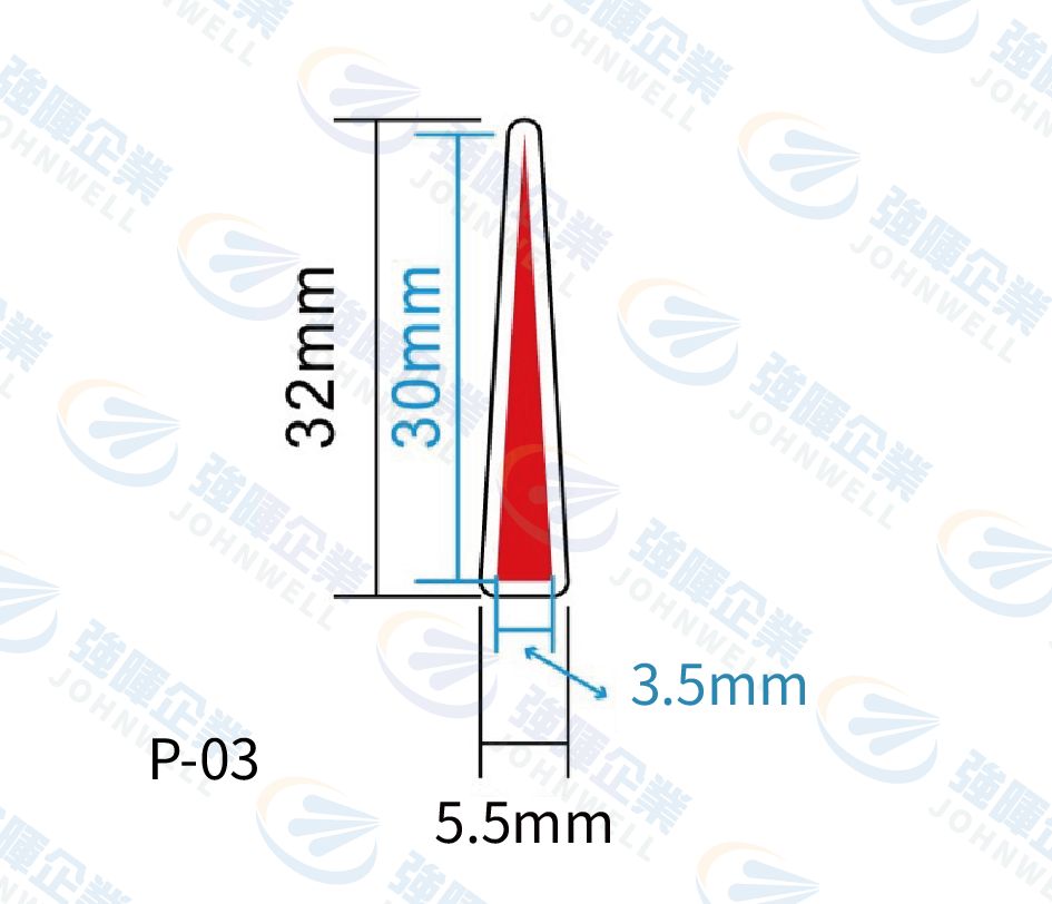 壓力錶專用箭頭標示(紅)